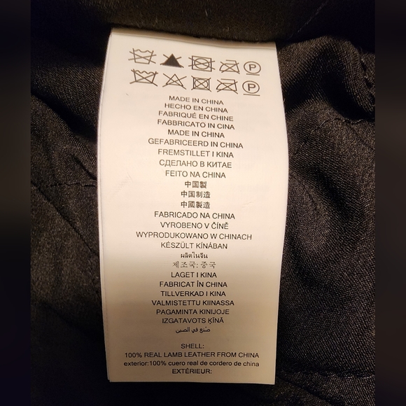 NWT Michael Kors Black Leather Moto Motorcycle Jacket Size Small - Picture 10 of 16